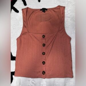 Forever 21 Women's Orange tank top